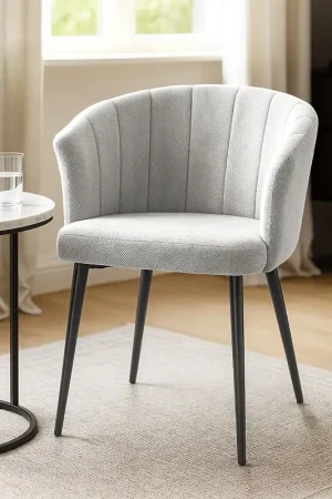 Fauteuil de table 'Juliette' blanc Expédition Rapide